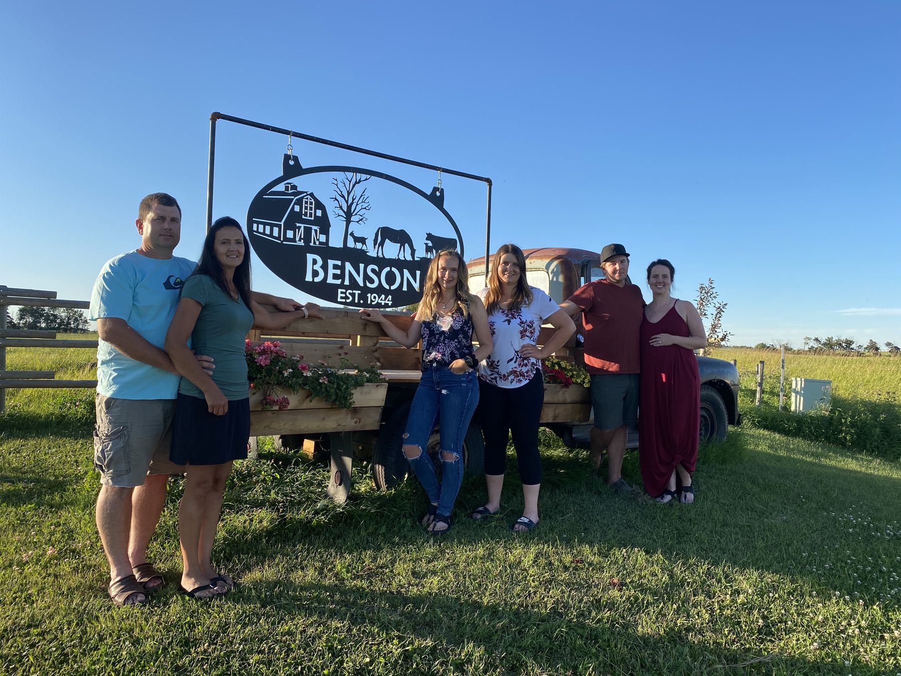 Pride Benson and family